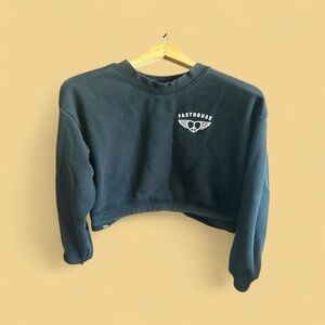 Fasthouse Women’s Size Small Black Cropped Pullover Long Sleeve Moto Sweatshirt